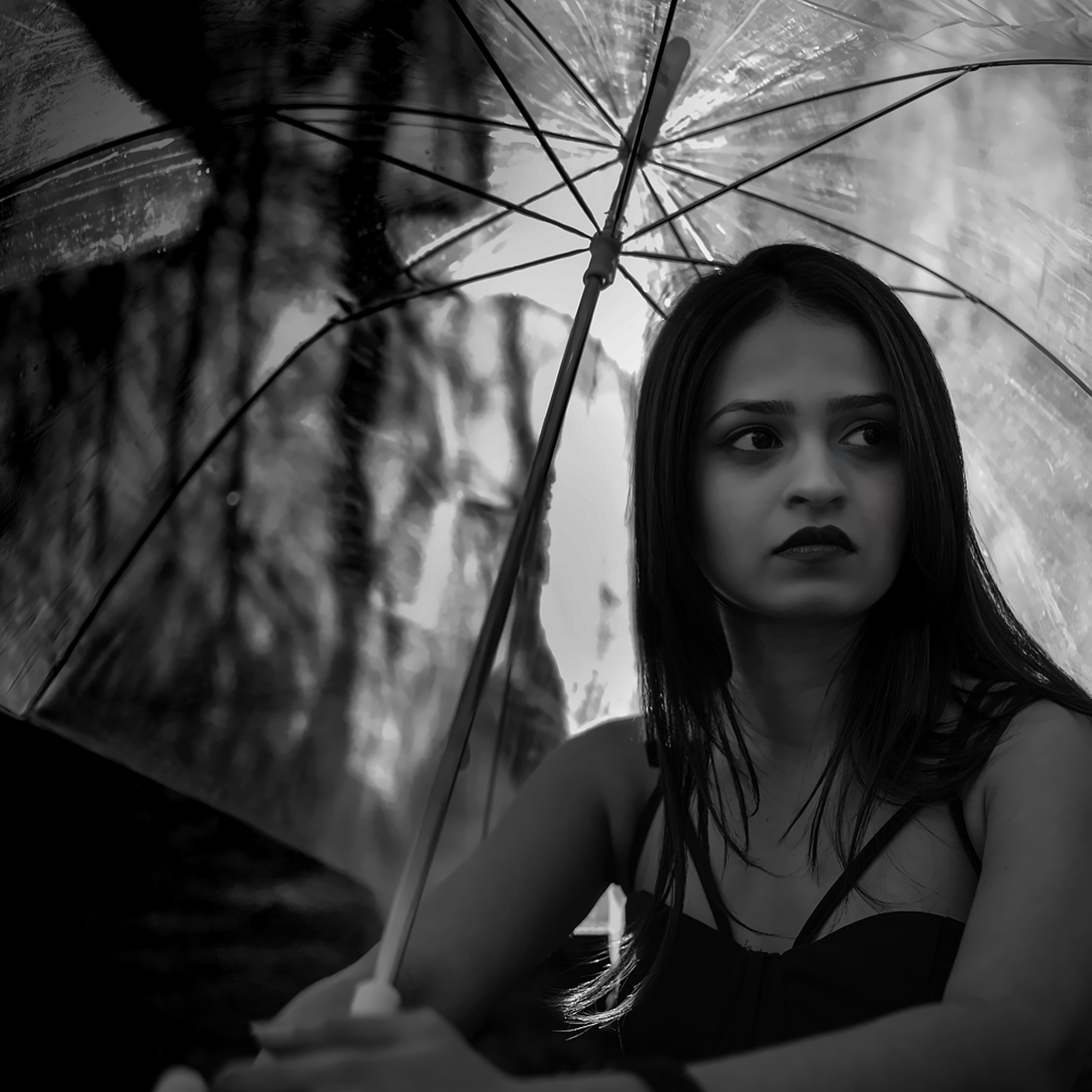 Moody Umbrella Portrait